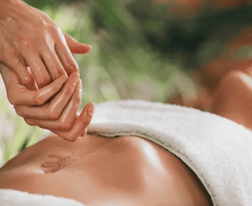 massage ventre plat